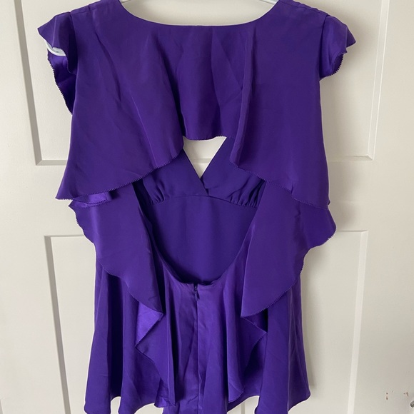 BCBG open back silk top - Picture 4 of 4
